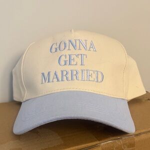 Dry Goods Cream and Light Blue Cap